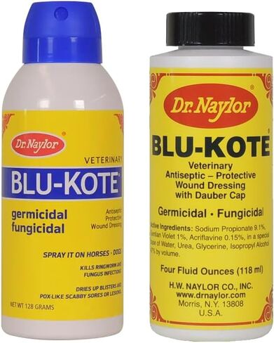 Dr. Naylor Blu-Kote Aerosol (128 Gram) and Dauber (4 oz.) - Fast Drying Antiseptic Wound Dressing Pack of 2 in Kuwait