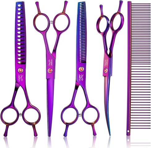 JASON Curved Dog Grooming Scissors - 7" Professional Round Tips Shears in Kuwait