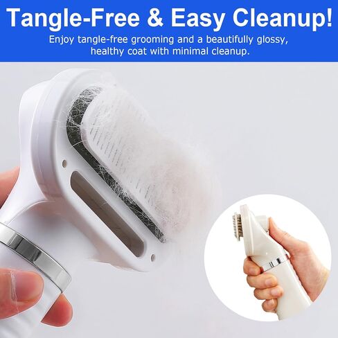 3-in-1 Pet Hair Dryer Brush for Dogs & Cats – Portable Blower & Slicker Brush, Adjustable Temperature, Overheat Protection in Saudi Arabia
