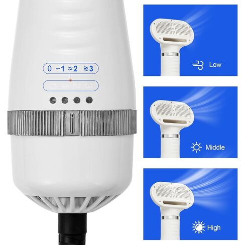 3-in-1 Pet Hair Dryer Brush for Dogs & Cats – Portable Blower & Slicker Brush, Adjustable Temperature, Overheat Protection in Saudi Arabia