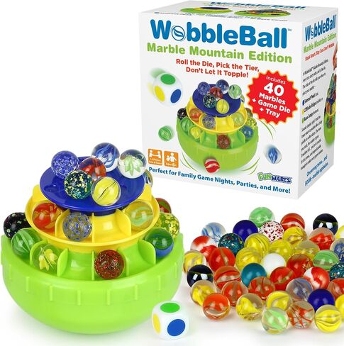 Funwares WobbleBall Marble Mountain, 3-Tier Balance Game, 40 Marbles in Kuwait