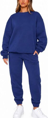 KANSOON Sweatsuits for Women Set 2 Piece Jogging Suit Long Sleeve Pullover Sweatshirts Sweatpants Tracksuit Casual Outfits in Kuwait