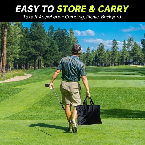 IGRL Golf Chipping Game Set, 71 X 71 in Large Golf Practice Mat with 2 Adjustable Clubs, Hitting Mat, 24 Sticky Balls, 2 Golf Tees, Scoreboard & Carry Bag, Indoor Outdoor Training Game for Adults in Kuwait