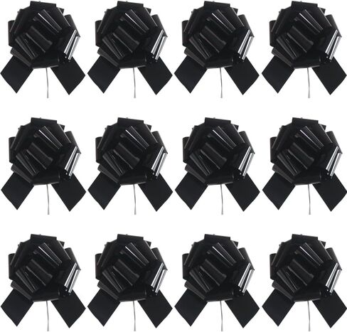 12 Pcs Bows for Gift Wrapping,6 Inches Gift Bows with Ribbon Mixed Color Bows Gift Wrap Bows for Wedding,Gift Basket, Valentines Day, Birthday, Anniversary, Florist Packaging (12color-2) in Kuwait