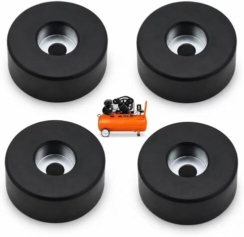 （4PCS）192310GS Air Compressor Isolator Pads, Replacement rubber isolator feet 094-0026, E106661, D091007, Air Compressor Rubber Compatible for Many Pressure Washers, Compressors, Generators in Kuwait