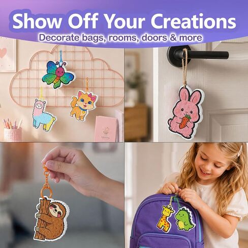 AMOSTING Glow in the Dark Animal Magic Puffs Craft Kit for Kids Ages 4+ in Kuwait