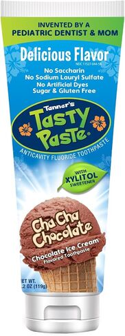 Cha Cha Chocolate Flavored - Anticavity Fluoride Children’s Toothpaste/Great Tasting, Safe, and Effective for Kids (4.2 oz.) in Kuwait