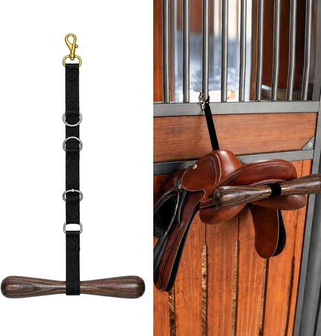 Portable Saddle Rack - Wooden Saddle T Hanger for Horse Stall & Car in Saudi Arabia