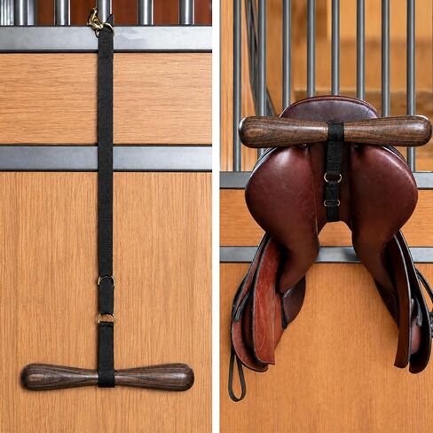 Portable Saddle Rack - Wooden Saddle T Hanger for Horse Stall & Car in Saudi Arabia