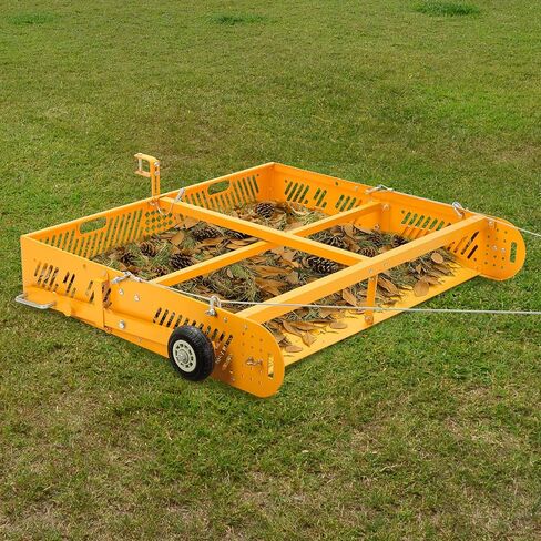 POPMOON 2-in-1 Horse Manure Scoop Tow Behind Trailer Horse Paddock Cleaner in Kuwait