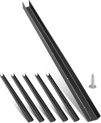 12 PCS 42 Inch Horse Stall Wall Channels, Horse Stall Chew Guards Wood Protector with 100 Screws for Wooden Compartment Stables, Training Ground Fences, Door Frame Columns, Feeding Area Edges in Saudi Arabia