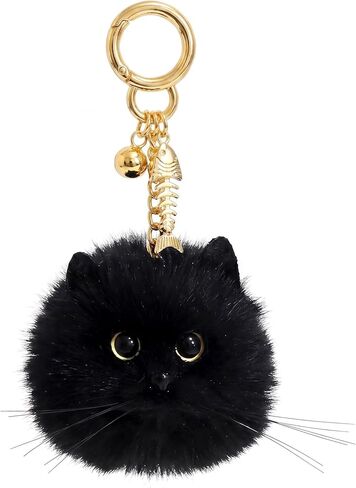 HUIJUFU Cute Cat Keychain Cat Plush Keychain Cat Key Chain Cat Lover Gifts For Women in Kuwait