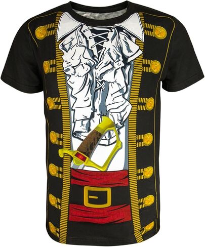 Funny World Men's Pirate T-Shirts Graphic Short Sleeve Halloween Costume in Kuwait
