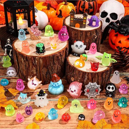 78Pcs Halloween Luminous Mini Resin Figures 78Style Small Figurines in Kuwait
