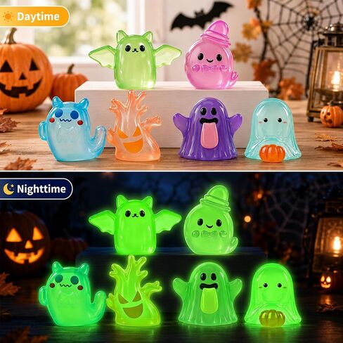 78Pcs Halloween Luminous Mini Resin Figures 78Style Small Figurines in Kuwait