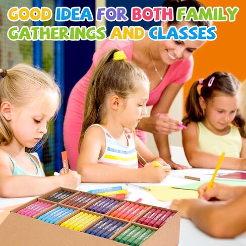 300 Pack Jumbo Crayons Bulk for Toddlers 1-3.10 Colors Washable Unbreakable Toddler Crayons for Toddler Coloring,Bulk School Supplies,Restaurants,Party Favors,Stocking Stuffers,Preschool Must Haves in Saudi Arabia