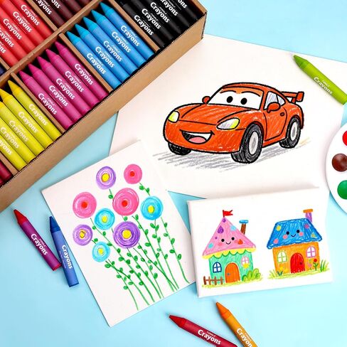 300 Pack Jumbo Crayons Bulk for Toddlers 1-3.10 Colors Washable Unbreakable Toddler Crayons for Toddler Coloring,Bulk School Supplies,Restaurants,Party Favors,Stocking Stuffers,Preschool Must Haves in Saudi Arabia