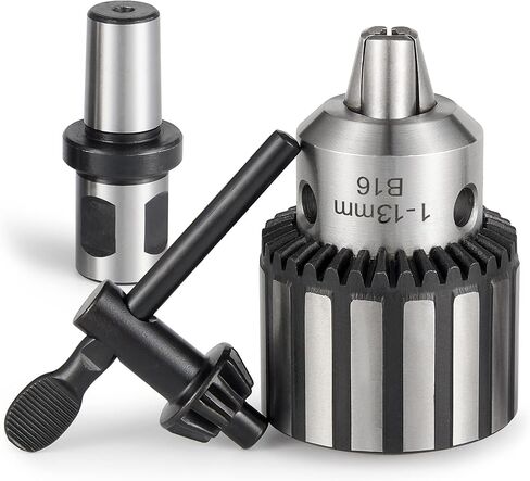 HD Chuck HEAVY DUTY 1/2" (13mm) Magnetic Drill Chuck with 3/4" Weldon Shank Adapter Key Type Chuck Converter Tool for Drill Press (B16) in Kuwait