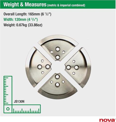 NOVA JS130N 130mm 5" Wood Lathe Chuck Jaw Set, for Nova Chucks Only in Kuwait