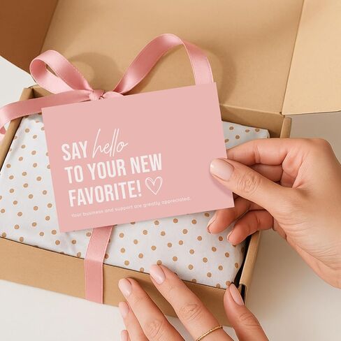 Thank You Cards for Small Business, 3 x 3.5 Inch, 100 Bulk Pack Inserts in Saudi Arabia
