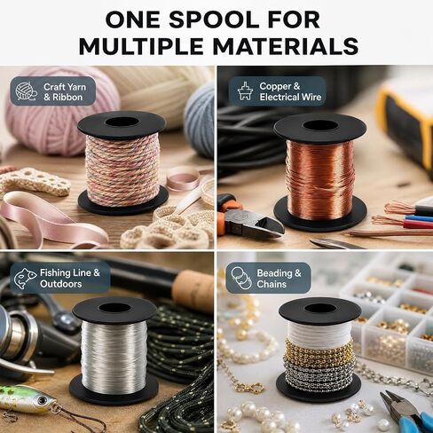 8 Pack Empty Plastic Spool, 2.8" Yarn Bobbins for Crafts in Kuwait
