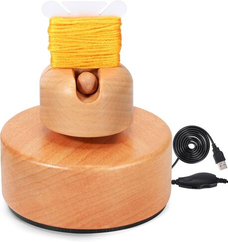 XEmbro Electric Embroidery Floss Bobbin Winder - Beech Embroidery Floss Cross Stitch Thread Winder - Bobbin Winder Machine for Embroidery Work and Sewing Project in Saudi Arabia