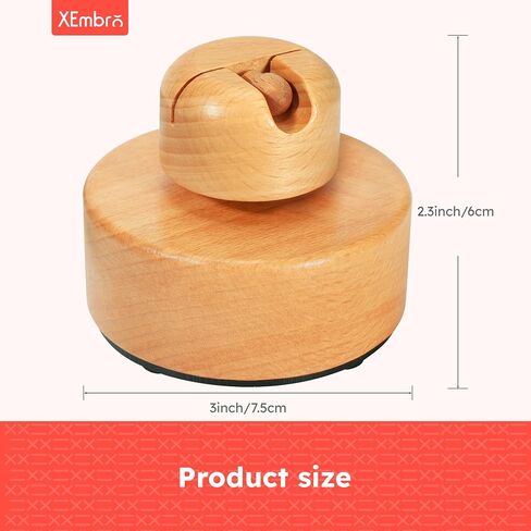 XEmbro Electric Embroidery Floss Bobbin Winder - Beech Embroidery Floss Cross Stitch Thread Winder - Bobbin Winder Machine for Embroidery Work and Sewing Project in Saudi Arabia