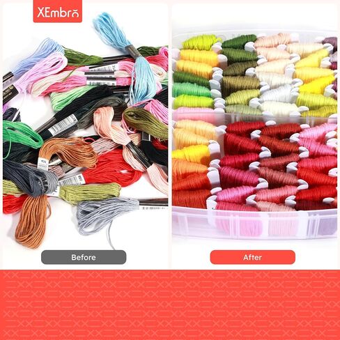 XEmbro Electric Embroidery Floss Bobbin Winder - Beech Embroidery Floss Cross Stitch Thread Winder - Bobbin Winder Machine for Embroidery Work and Sewing Project in Saudi Arabia