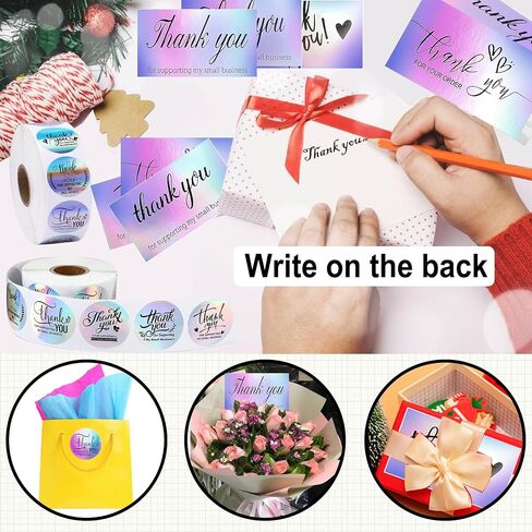 1300Pcs Thank You Cards and Stickers for Supporting Small Business in Saudi Arabia