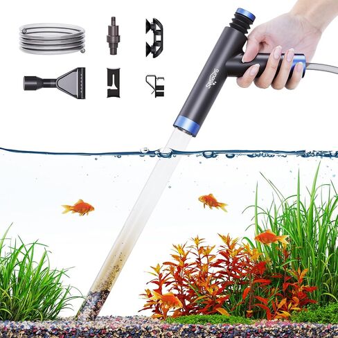 SEAOURA Gravel Vacuum for Aquarium Siphon, Fish Tank Vacuum Cleaning Kit in Saudi Arabia