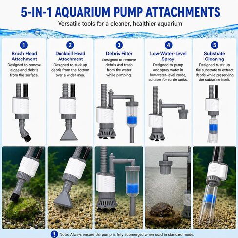Vehipa Electric Aquarium Gravel Cleaner 30W Fish Tank Vacuum in Saudi Arabia
