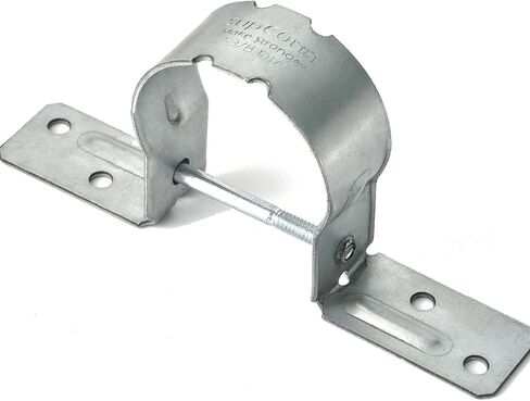 Fence Brackets SupConn（12Pcs) , Tube Tie 2-3/8" , Steel to Wood Fence Bracket, Metal Fence Post，Galvanized Fence Post Bracket，Fence Brackets for Metal Posts - Fence Post Repair （No Include Screws） in Kuwait