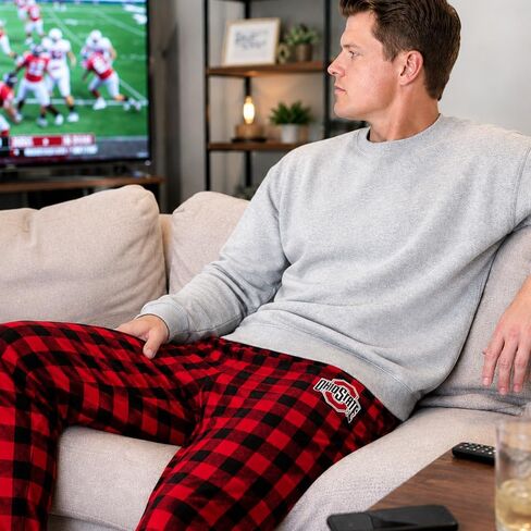 boxercraft Men's NCAA School Graphic Harley Flannel Pant in Kuwait
