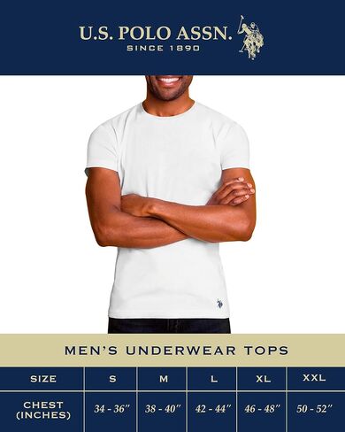U.S. Polo Assn. Men's Undershirt - Classic Ribbed Tank Top (4 Pack) in Kuwait