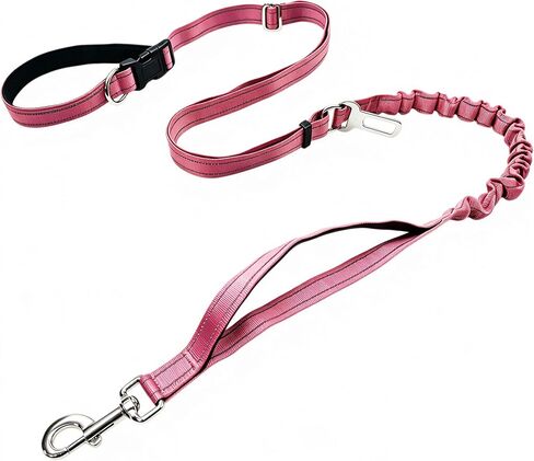 Bungee Shock-Absorbing No Pull Dog Leash, Black 4.9-6.73FT in Kuwait