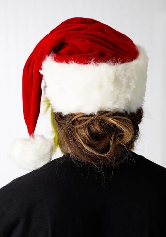 Dr. Seuss The Grinch Plush Santa Costume Hat with Beard in Kuwait