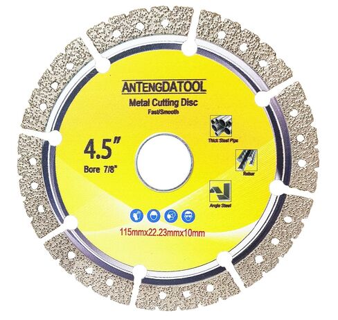 2PCS 10 Inch Metal Cutting Diamond Blade - 250mm Cut Off Wheel for Cast Iron Rebar Carbide Stainless Steel by ANTENGDATOOL(for 1-5/8" Arbor) in Saudi Arabia