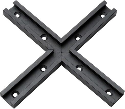 Hot Favorable Aluminum 2pk 48" T-Track for Woodworking with 2pk Hold-Down Clamps-Woodworking and Clamps-Fine Sandblast Black Anodized in Kuwait
