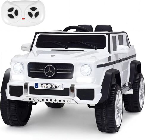 Costzon Ride on Car, Licensed Mercedes-Benz Maybach, 12V Battery Powered Vehicle Toy w/ 2 Motors, Remote Control, 3 Speeds, Lights, Horn, Music, Aux, Storage, Truck, Electric Car for Kids (Pink) in Kuwait