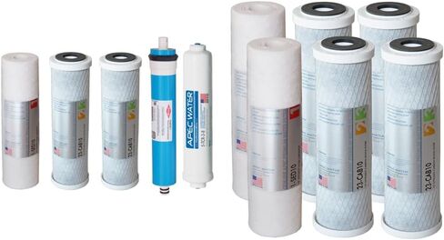 APEC Water Systems FILTER-MAX90-38 US Made 90 GPD Complete Replacement Set for Ultimate Series & Replacement ORing for ROES-50 3.5" OD Reverse Osmosis Water Filter Housings in Kuwait