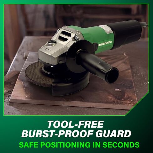 Metabo 4-1/2-Inch / 5-Inch Angle Grinder | 12,000 RPM | 11 Amp | Slide Switch (Locking) | W 1100-125 in Saudi Arabia
