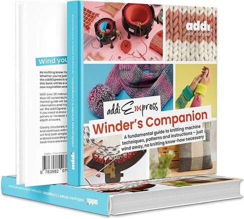 skacel by addi addiExpress Knitting Machine Book, Winder's Companion Guide, 30+ Knit Pattern and 40+ Technique and Yarn Design Ideas, English Edition in Saudi Arabia