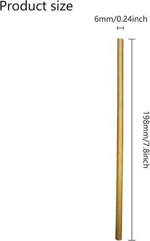 GDMINLO 100 Kraft Biodegradable Paper Straws co-Friendly Biodegradable Drinking Straws Bulk for Party Supplies, Bridal/Baby Shower, Birthday, Mixed Drinks, Weddings, Restaurant, Food Service in Kuwait