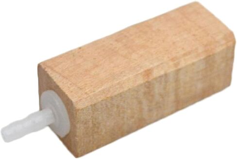 Aquarium Natural Wooden Air Bubble Stone Diffuser Oxygen Increasing Wood Air Stone for Fish for Tank Pond Smooth Texture Fish Aquarium Accessories for Tank in Saudi Arabia