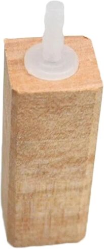 Aquarium Natural Wooden Air Bubble Stone Diffuser Oxygen Increasing Wood Air Stone for Fish for Tank Pond Smooth Texture Fish Aquarium Accessories for Tank in Saudi Arabia