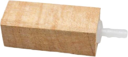 Aquarium Natural Wooden Air Bubble Stone Diffuser Oxygen Increasing Wood Air Stone for Fish for Tank Pond Smooth Texture Fish Aquarium Accessories for Tank in Saudi Arabia