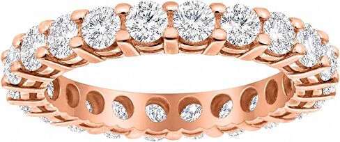 1.5 1 1/2 Carat (ctw) 14K White Gold Round Diamond Ladies Eternity Wedding Anniversary Stackable Ring Band Ultra Premium Collection in Kuwait