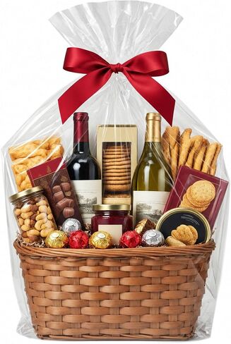 Morepack Extra Large Cellophane Bags for Gift Baskets 35x47 Inch 10Pcs in Kuwait