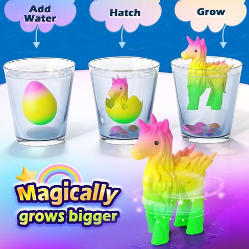 Unicorn Hatching Rainbow Eggs for Kids 6 PCS Unicorn Toys for Girls Age 3-8 in Kuwait