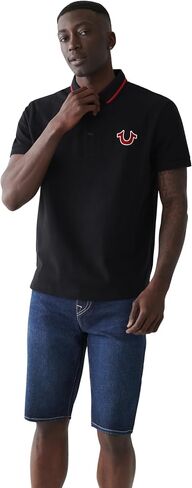 True Religion Men's Short Sleeve Jv7 Polo in Kuwait